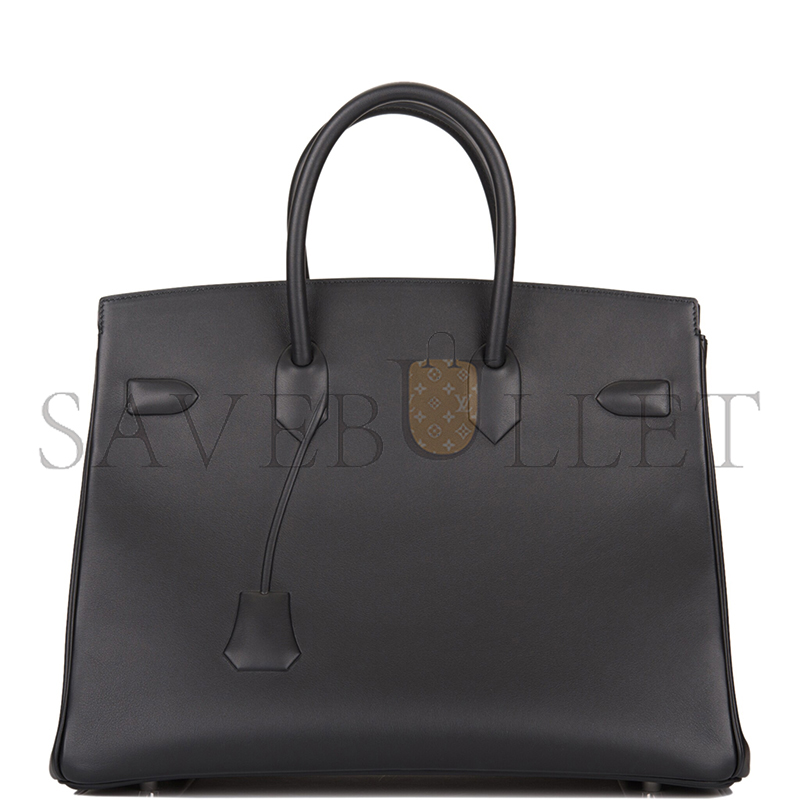 HERMÈS MASTER BIRKIN 35 SHADOW BLACK OF SWIFT LEATHER (35*25*18cm)